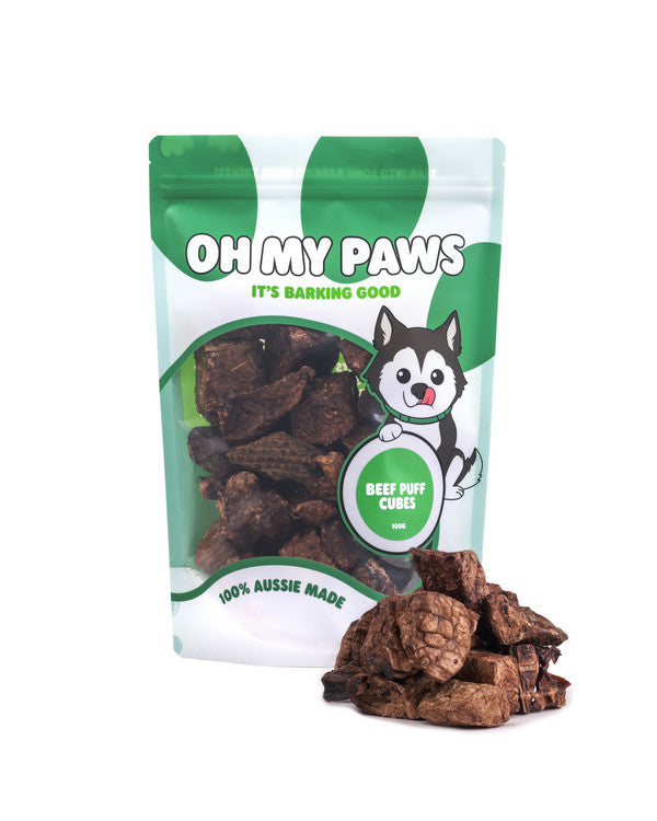 Oh My Paws - Beef Puffs 150gms