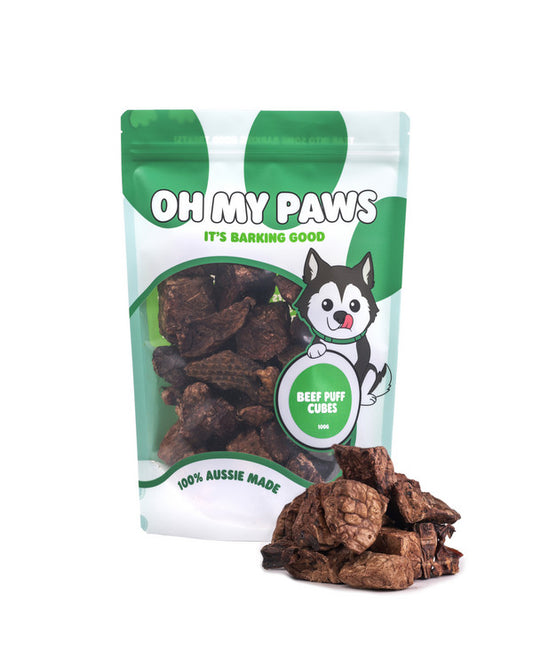 Oh My Paws - Beef Puffs 150gms