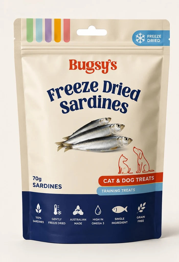 Bugsy Sardines - Freeze Dried (Cats & Dogs)