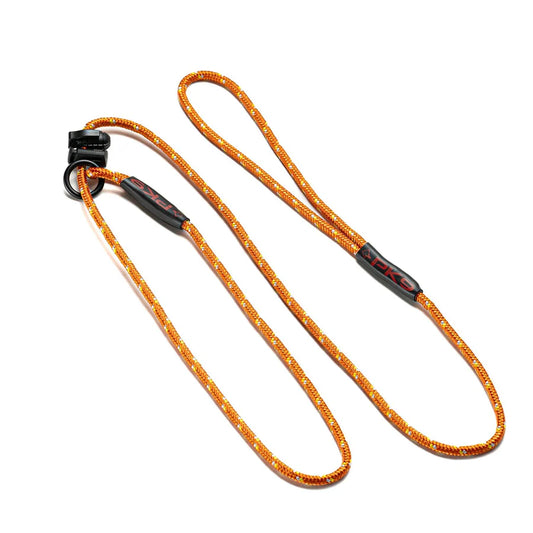PK9 Handmade 4 ft/120 cm Slip Leash  (Orange Stripe)