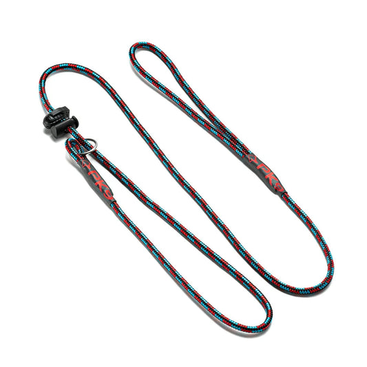 PK9 Handmade 4 ft/120 cm Slip Leash (Blue With Red Stripe)